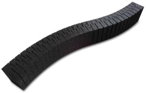 I-Track HCT9787F - TT spoordijk FLEXI 600x40x27 mm, 4 stuks