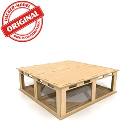 I-Track HCT9801Z - Bodemplaat voor modelspoorbaan 50 x 50 x 16 cm