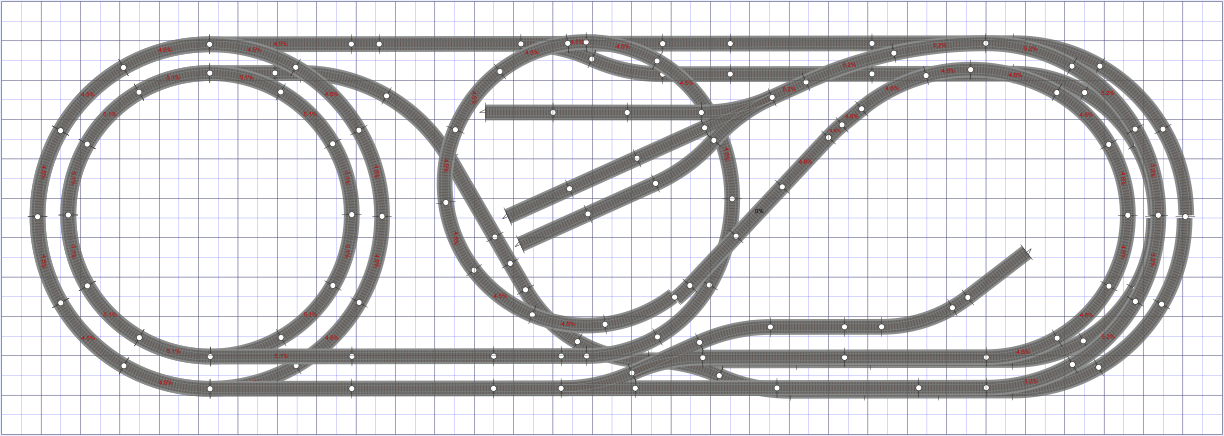 Märklin H0 Standard Track Track Set, 6 Curved C-Tracks - Parallel Circle R 2