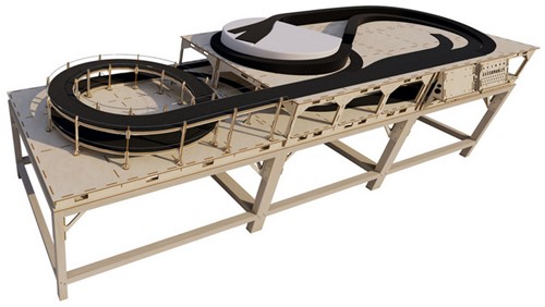 I-Track HCT9403010V2 - Roco Line H0 300x100cm Complete Railset