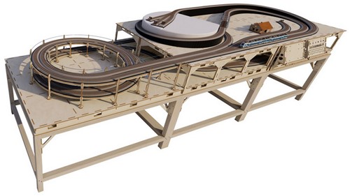 I-Track HCT9403010V2 - Roco Line H0 300x100cm Complete Railset-2