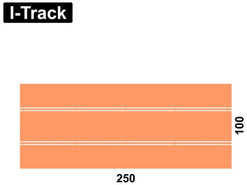 I-Track HCT9405R - Recht stuk wegdek voor CarMotion-2