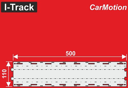 I-Track HCT9450U - Wegconstructiesegmenten recht 11 × 50 cm-2