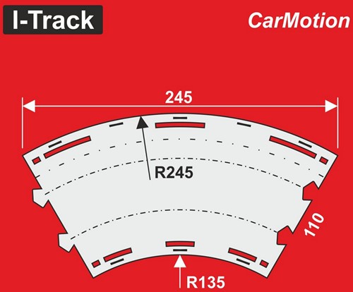 I-Track HCT9451G - Wegwerkzaamheden aan weggedeelten met een boog van 60°-2