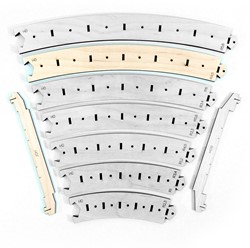 I-Track HCT95620N-F - Sjablonen voor gebogen lijnen R4/R5:R7/R8 FLEXI H0