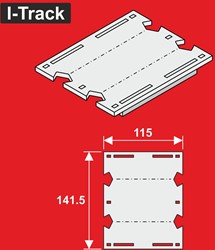 I-Track HCT9652DXU - Verloopstuk voor I-Track segmenten H0 dubbelspoor