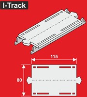 I-Track HCT9652XA - Verloopstuk voor I-Track segmenten H0 enkelspoor