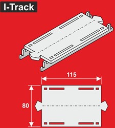 I-Track HCT9652XA - Verloopstuk voor I-Track segmenten H0 enkelspoor
