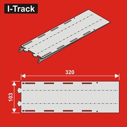 I-Track HCT9700D - TT Start enkelsporig segment 103x320mm 1st.