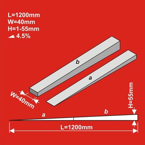 I-Track HCT9750 - Helling TT 1200x40 Hoogte 1 - 55 mm-2