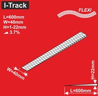 I-Track HCT9757F - TT-helling 600x40 FLEXI Hoogte 1-22 mm 3,7% – 6 secties-2