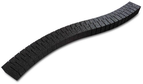 I-Track HCT9786F - TT spoordijk FLEXI 600x40x hoogte 22 mm, 6 stuks.