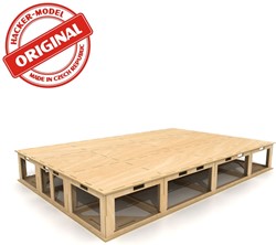 I-Track HCT9802H-RTI - Bodemplaat 110x80x16 cm, aan elkaar gelijmd.