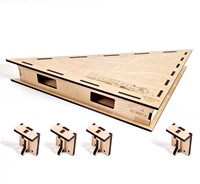 I-Track HCT9821TD-RTI - Grondplaat T6 driehoek 50x50x6 cm GEMONTEERD