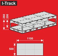 I-Track HCT9840K - Grondplaat met schaduwstation 110x50, hoogte 26 cm-2