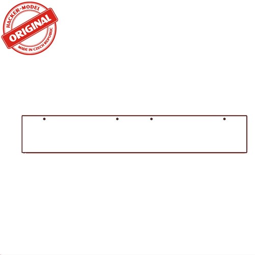 I-Track HCT9845A-SW - Zijpaneel 1180x193mm wit