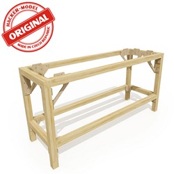 I-Track HCT9852V - Onderbouw van geschaafd hout, 110x50 cm, hoogte 66 cm