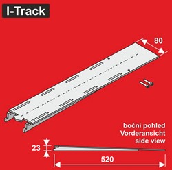 I-Track MC24188S - Märklin C-Rails H0 start-loopsegment 1-spoor, breedte 80mm 1st