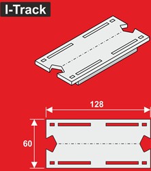 I-Track HCT9705XU - Verloopstuk voor I-Track segmenten H0 enkelspoor