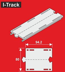 I-Track MC24094 - Märklin C-Rails H0 Recht segment 1-spoor 80x94,2mm 6 stuks