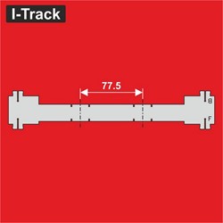 I-Track MC24130BF - Märklin Rails H0 Afstand BF 77,5 installatie
