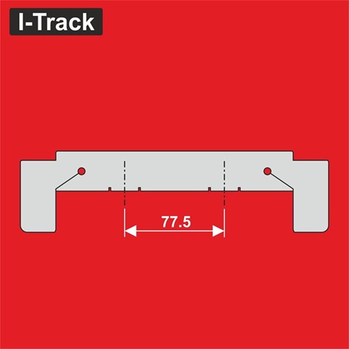 I-Track MC24130R - Märklin K+C-Rails H0 Afstandhouders Rondela H 77,5 mm, 12 stuks, H0