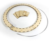 I-Track MC24130R3A - Märklin C-Rails H0 Rondela R1, 360°, enkelbaansweg