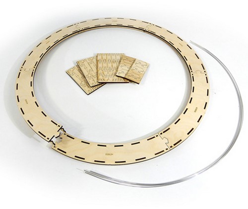 I-Track MC24130R3A - Märklin C-Rails H0 Rondela R1, 360°, enkelbaansweg