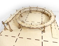 I-Track MC24130R5 - Märklin C-Rails H0 Rondela basiscirkel R1, 540° enkelbaansweg-2
