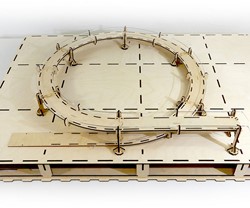 I-Track MC24440R3 - Märklin C-Rails H0 Rondela basiscirkel R5, 360° enkelbaansweg
